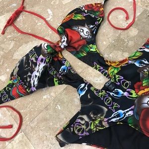 Sexy Red Rose 🌹 One Piece Swimsuit